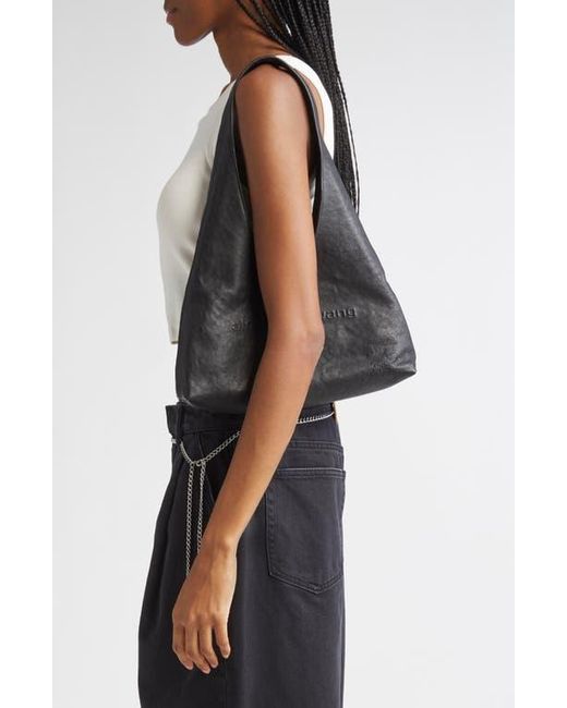 Alexander Wang Black Small Pike Leather Hobo Bag