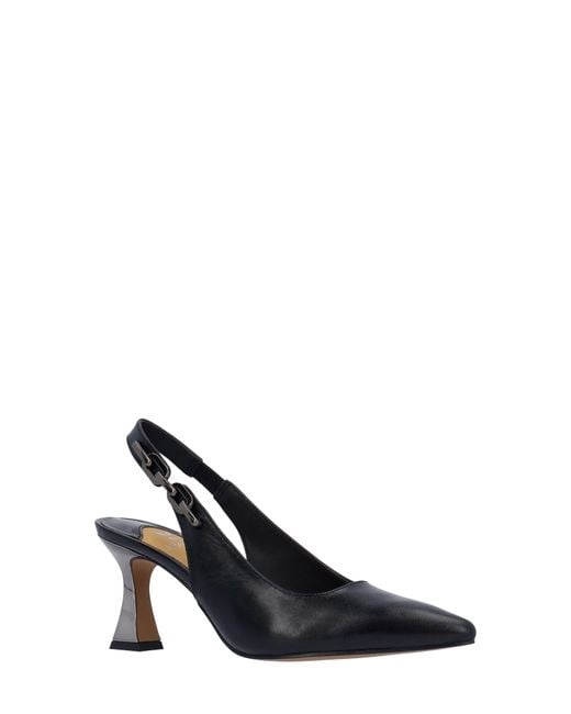 J. Reneé Black Krissa Slingback Pointed Toe Pump