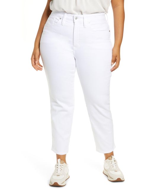 Madewell White Stovepipe Jeans