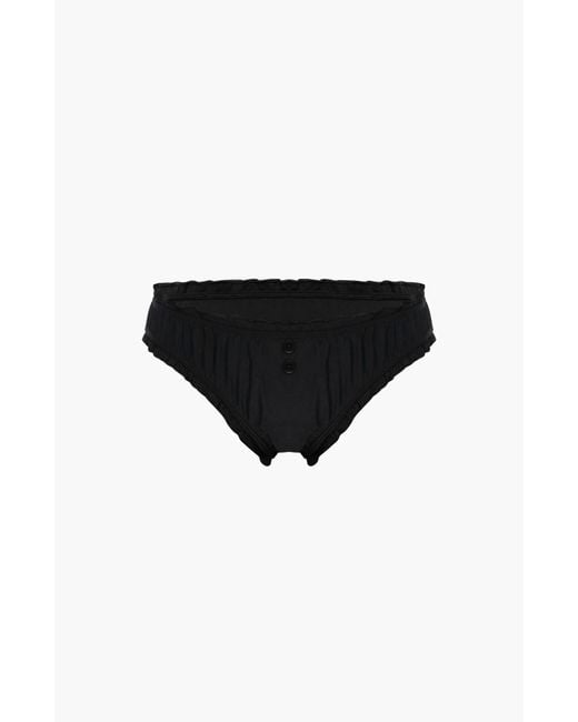 Oddli Black Bloomer Bikini Bottom
