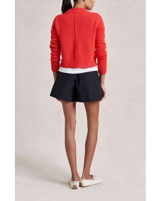 La Ligne Red Solid Mini Marin Sweater