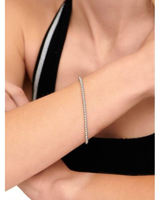 DEVATA Metallic Beaded Ball Bracelet