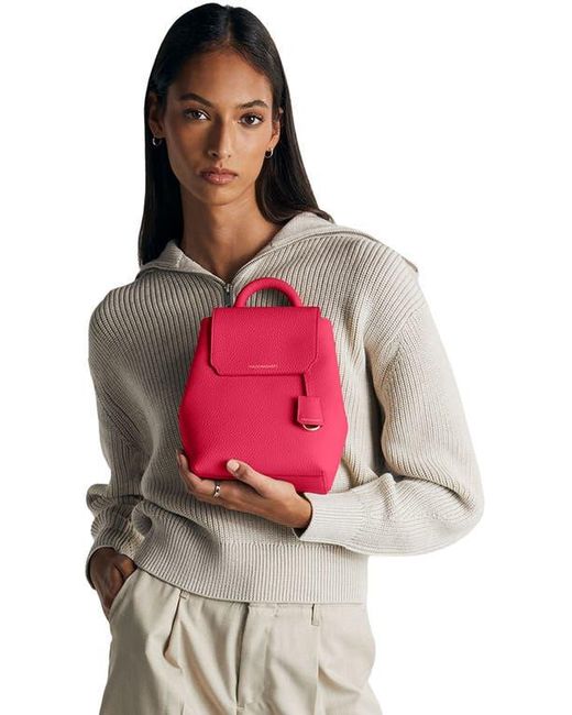 Maison De Sabre Pink Mini Soft Leather Backpack