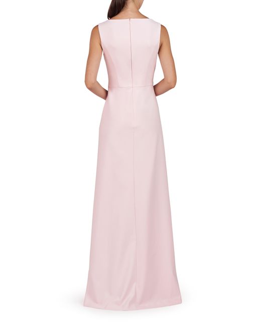 Kay Unger Pink Nicolette Sleeveless Sheath Gown