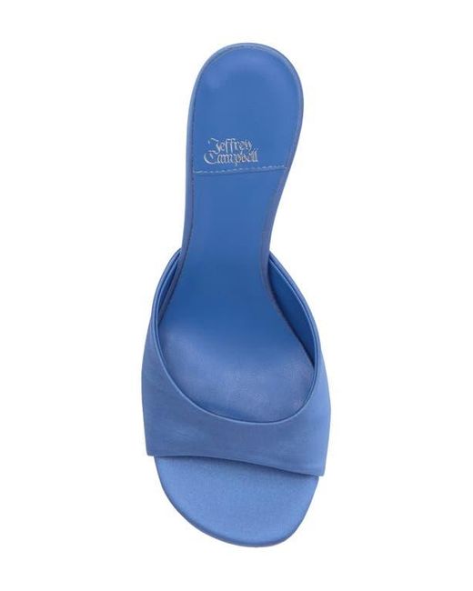 Jeffrey Campbell Blue Mew 2 Satin Slide Sandal
