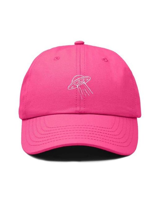 Alix Pink Ufo Embroidered Adjustable Dad Cap for men