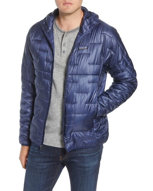 Patagonia Blue Micro Puff Jacket for men