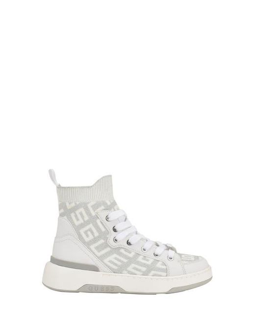 Guess White Mannen High Top Sneaker
