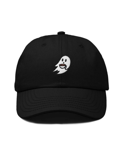 Alix Black Coffee Ghost Embroidered Hat