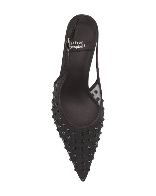 Jeffrey Campbell Black Persona Pointed Toe Slingback Pump