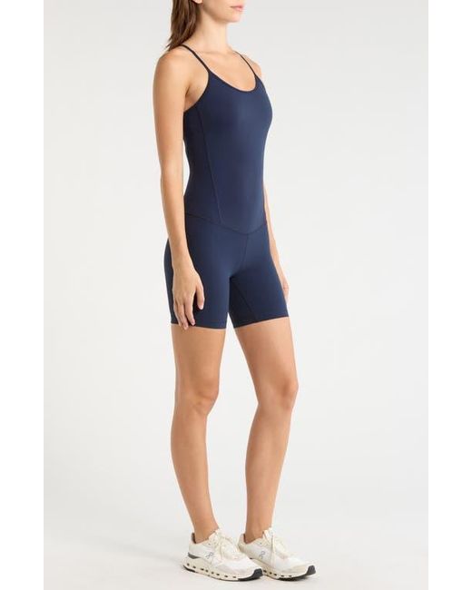 Mpg Blue Flatlock Seam Romper