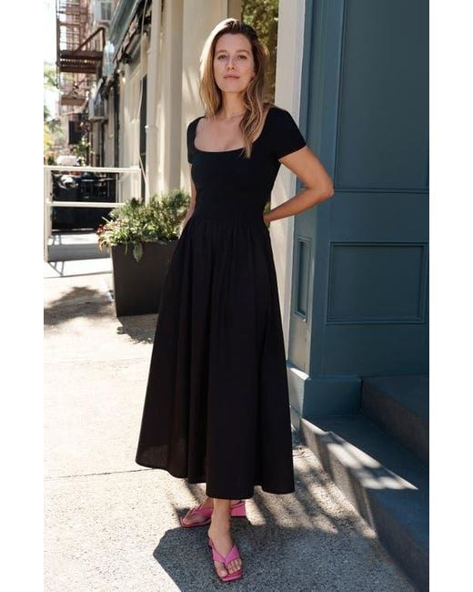 long black dress coat mens MARCELLA DRESS BLACK