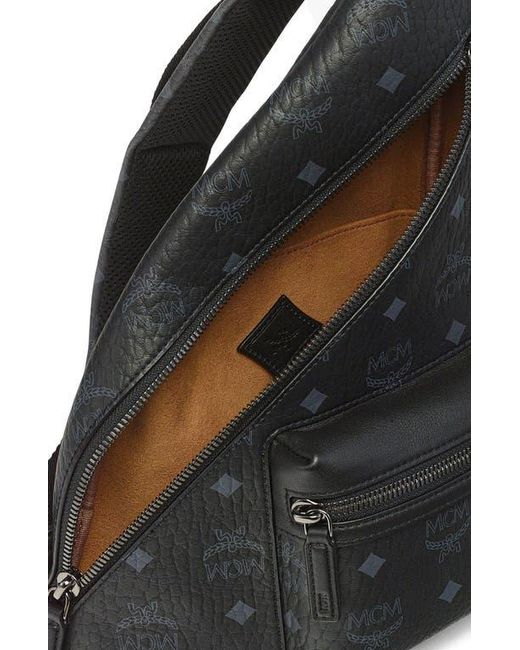 MCM Black Mini Aren Sling for men