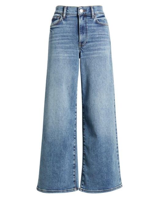 FRAME Blue Le Pixie High Waist Slim Palazzo Jeans