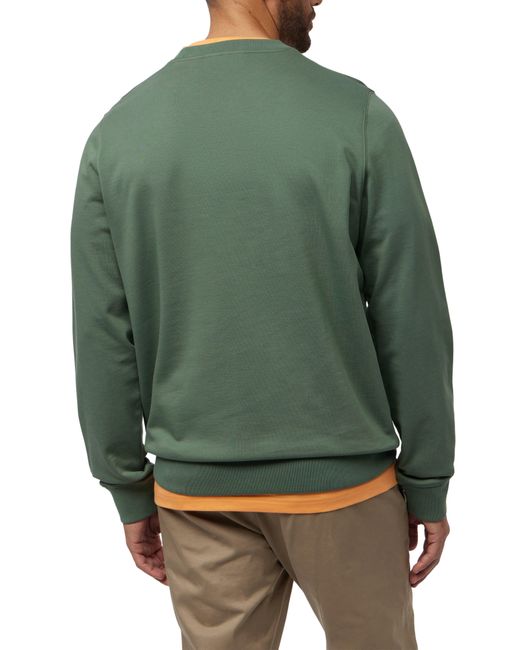 Psycho Bunny Green Floyd Embroidered Crewneck Sweatshirt for men