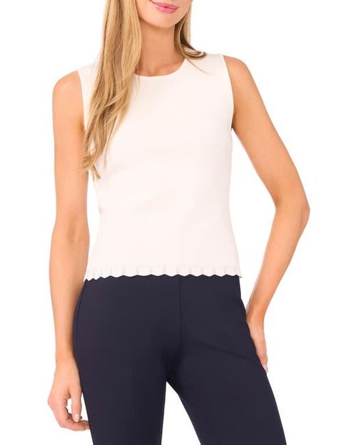 Ted Baker Blue Scallop Hem Sleeveless Sweater