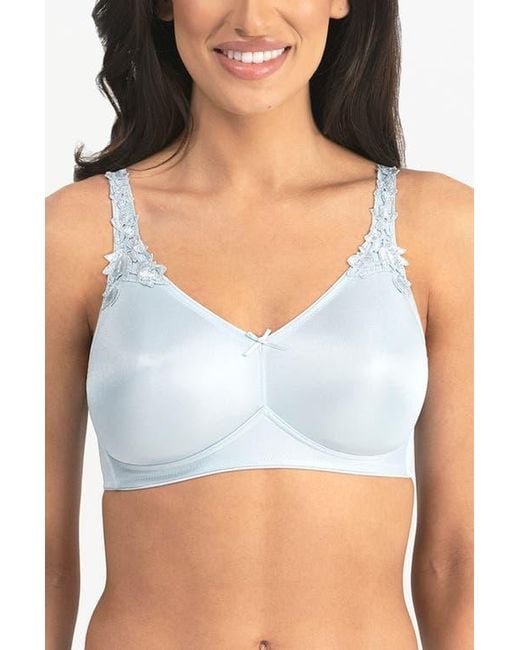 Dominique Intimates Blue Jillian Wire-Free Seamless Minimizer Bra