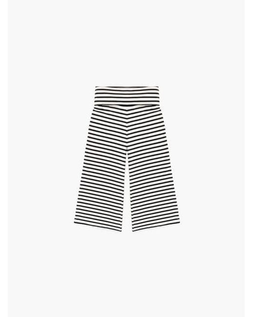 Oddli White Cropped Gaucho