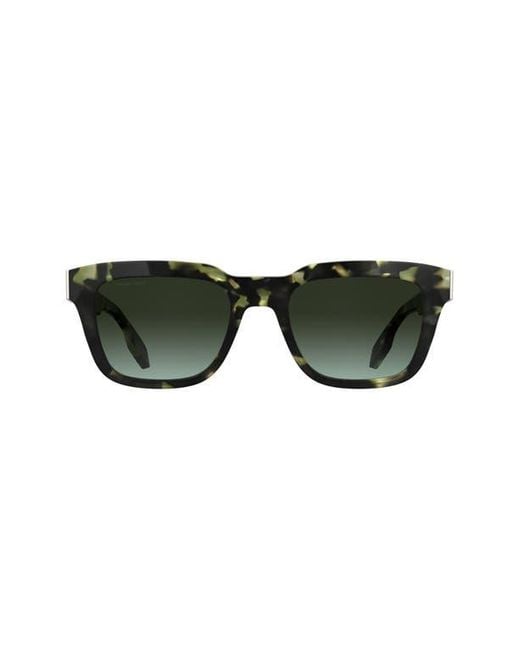 Canada Goose Green 52Mm Rectangular Sunglasses