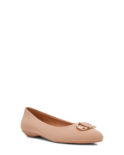 Anne Klein Brown Oswego Pointed Toe Flat