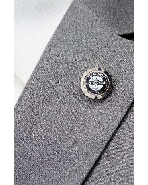 Cufflinks Inc. Gray X Disney Original Mickey Mouse Lapel Pin for men