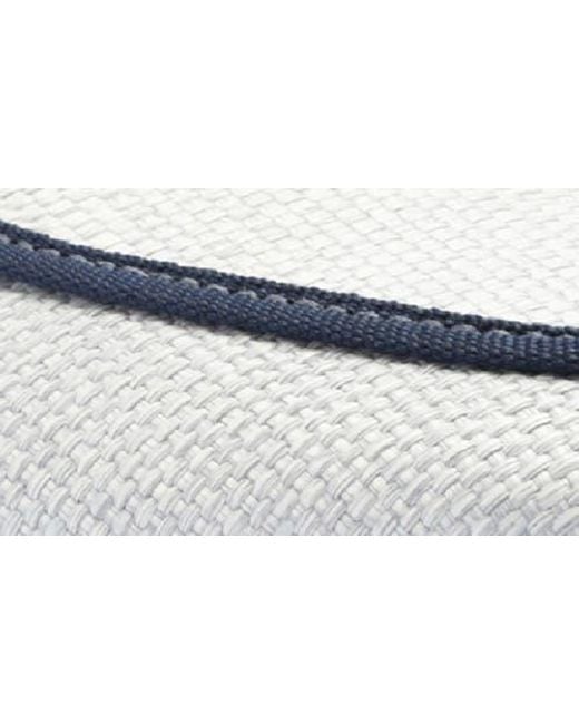 Alexandre Birman Blue Clarita Bow Grosgrain Raffia Loafer
