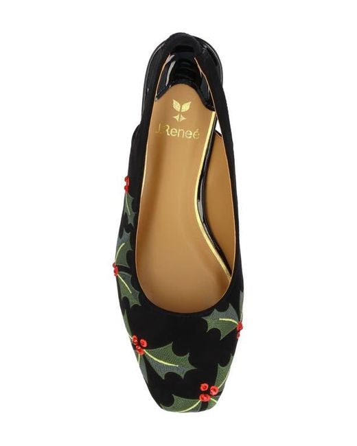 J. Reneé Black Hollee Slingback Pump