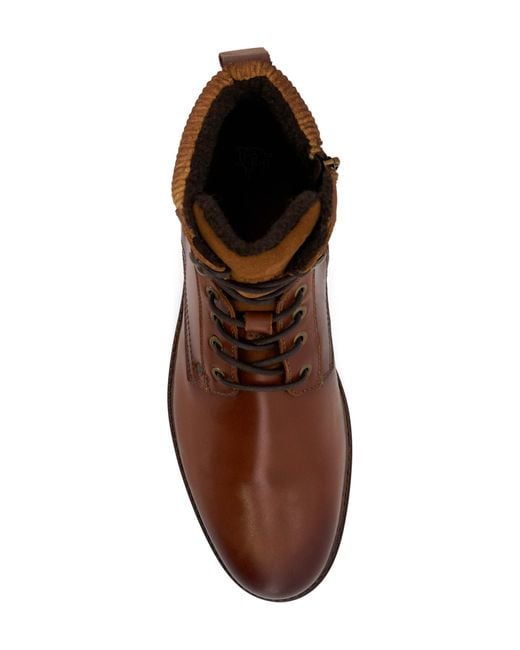 Dune Coltonn Laceup Leather Boot in Brown for Men Lyst