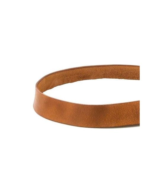 Bed Stu Orange Drifter Leather Belt for men