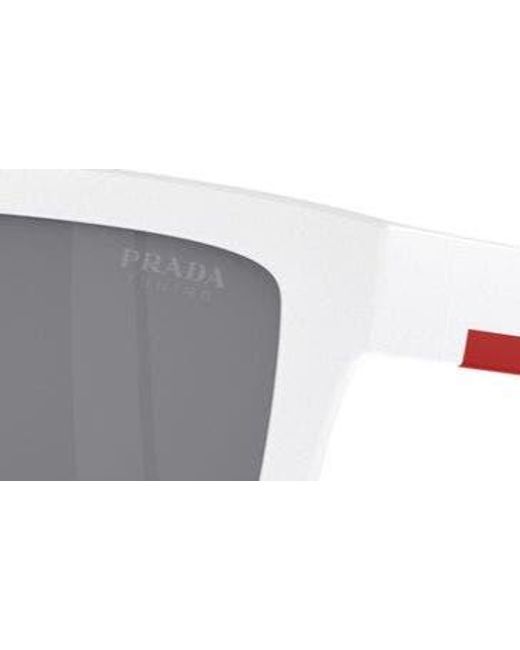 Prada Sport Gray 58mm Square Sunglasses for men