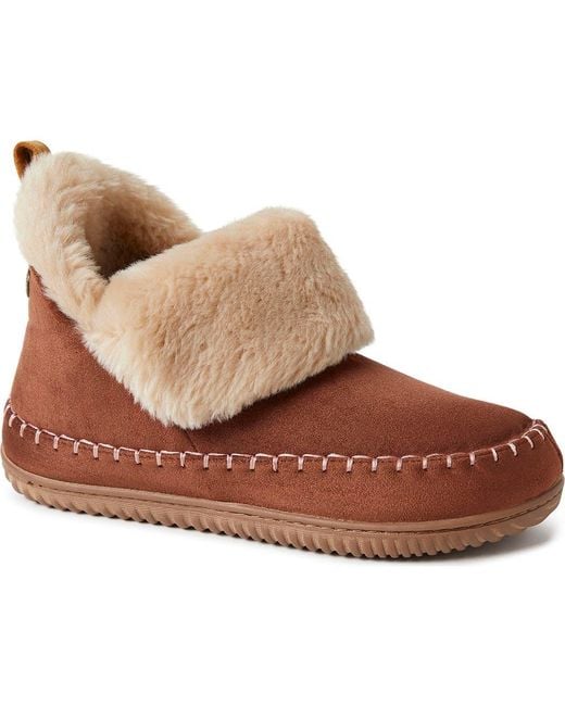 Dearfoams Brown Moritz Bootie Slipper