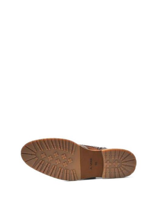A. Veer Brown Langston Wingtip Boot for men