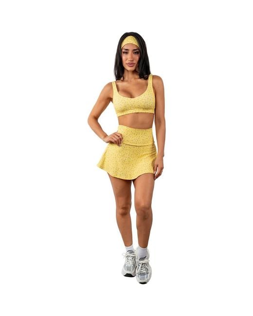 Vitaly Yellow Cloud Ii Flutter Skort