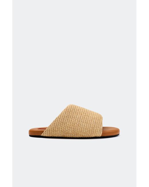 Simon Miller White Raffia Bubble Slide