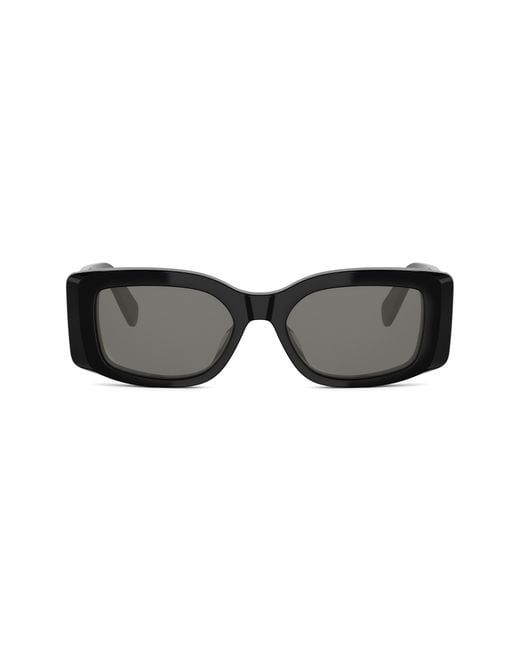 Céline Black Triomphe 53Mm Rectangular Sunglasses
