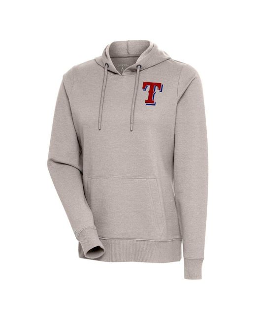 Antigua Gray Texas Rangers Action Pullover Hoodie At Nordstrom