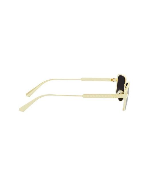 Dior Brown Cannage S2U Rectangular Sunglasses