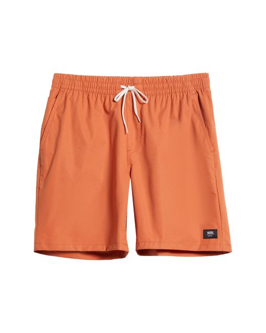 Vans Orange Relaxed Sport Shorts for men