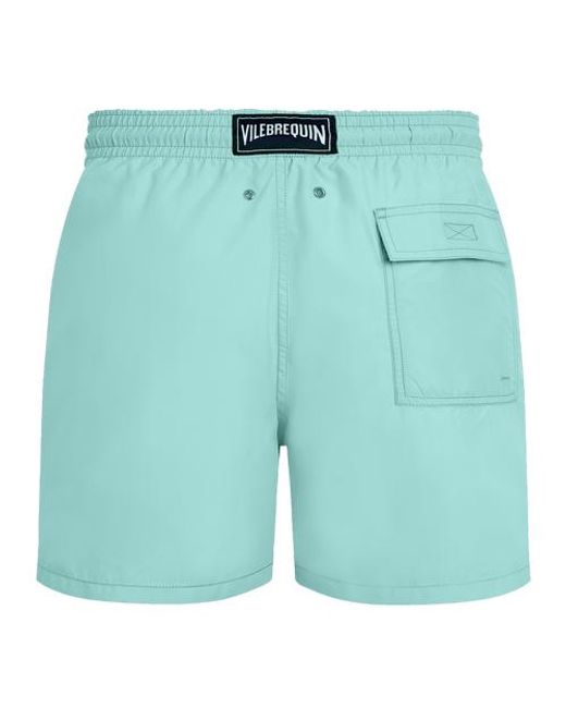 Vilebrequin Blue Solid Swim Trunks for men