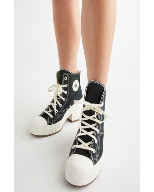 Converse Black Chuck 70 De Luxe Block Heel Sneaker