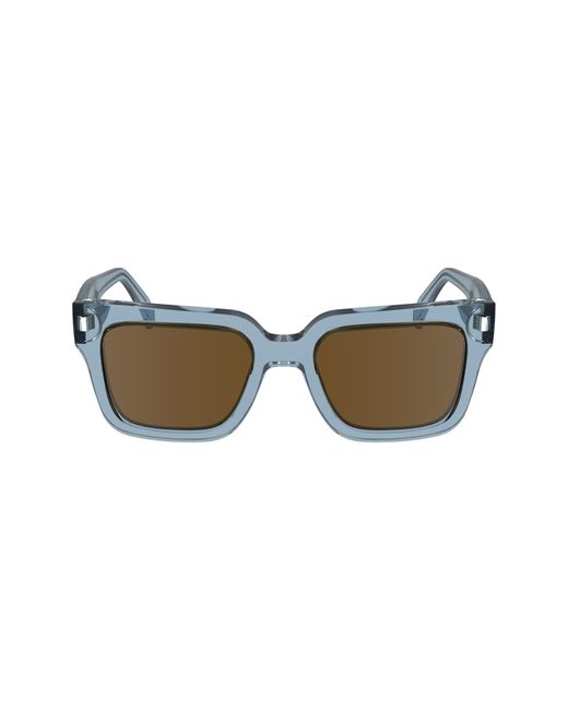 Paul Smith Brown Kenton 52Mm Rectangular Sunglasses