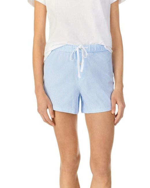 Ralph Lauren Blue Stripe Boxer Pajama Shorts