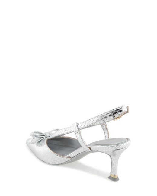 Kenneth Cole Women's White Umayra Slingback Pointed Toe Pump