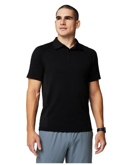 Fabletics Black The Training Day Polo for men