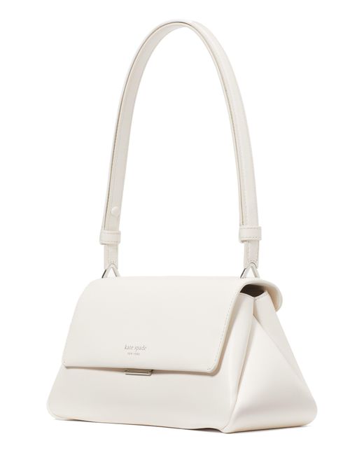 Kate Spade White Grace Smooth Leather Convertible Shoulder Bag
