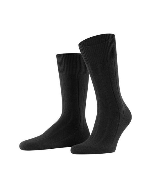 Falke Black Lhasa Wool Blend Socks for men