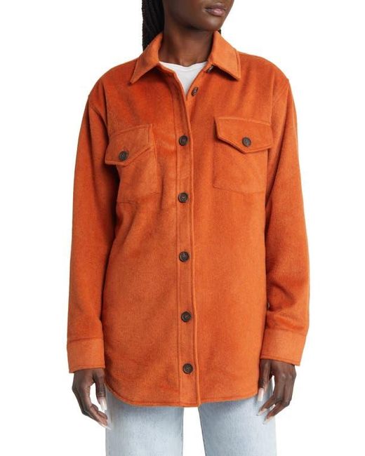 Thread & Supply Orange Plaid Flannel Shacket
