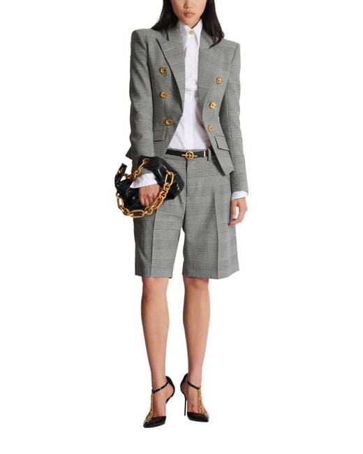 Balmain Black 6-Button Jacket