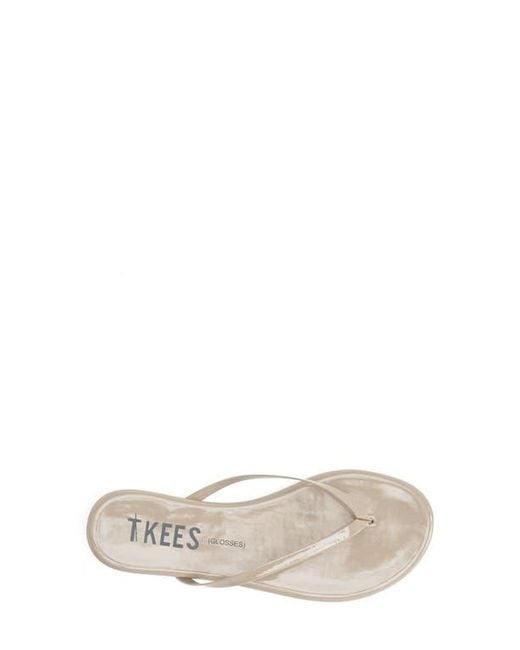 TKEES White 'Glosses' Flip Flop