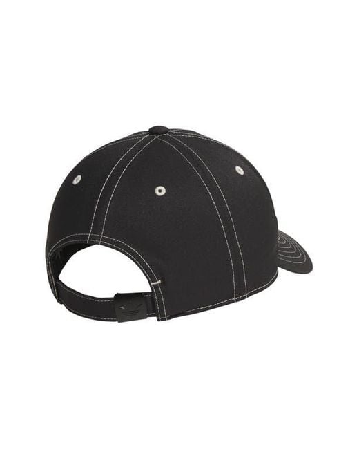 Adidas Black Stealth Strap Back Baseball Cap for men